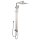 10 inch 250mm Square Brushed Nickel Twin Shower Set Top/Bottom Inlet 10 inch 250mm Square Brushed Nickel Twin Shower Set Top/Bottom Inlet